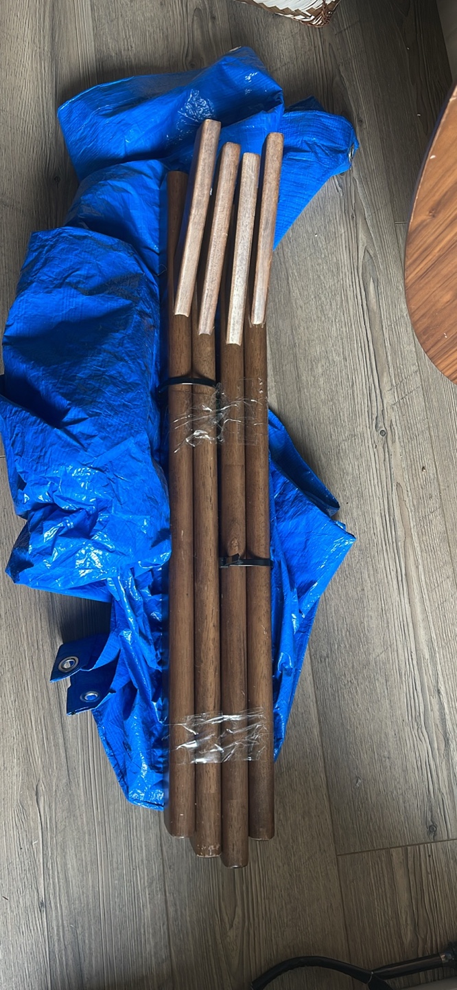 Sturdy Round Wooden Tabletop and Legs - photo 3