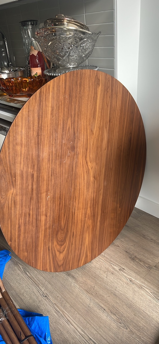 Sturdy Round Wooden Tabletop and Legs - photo 2