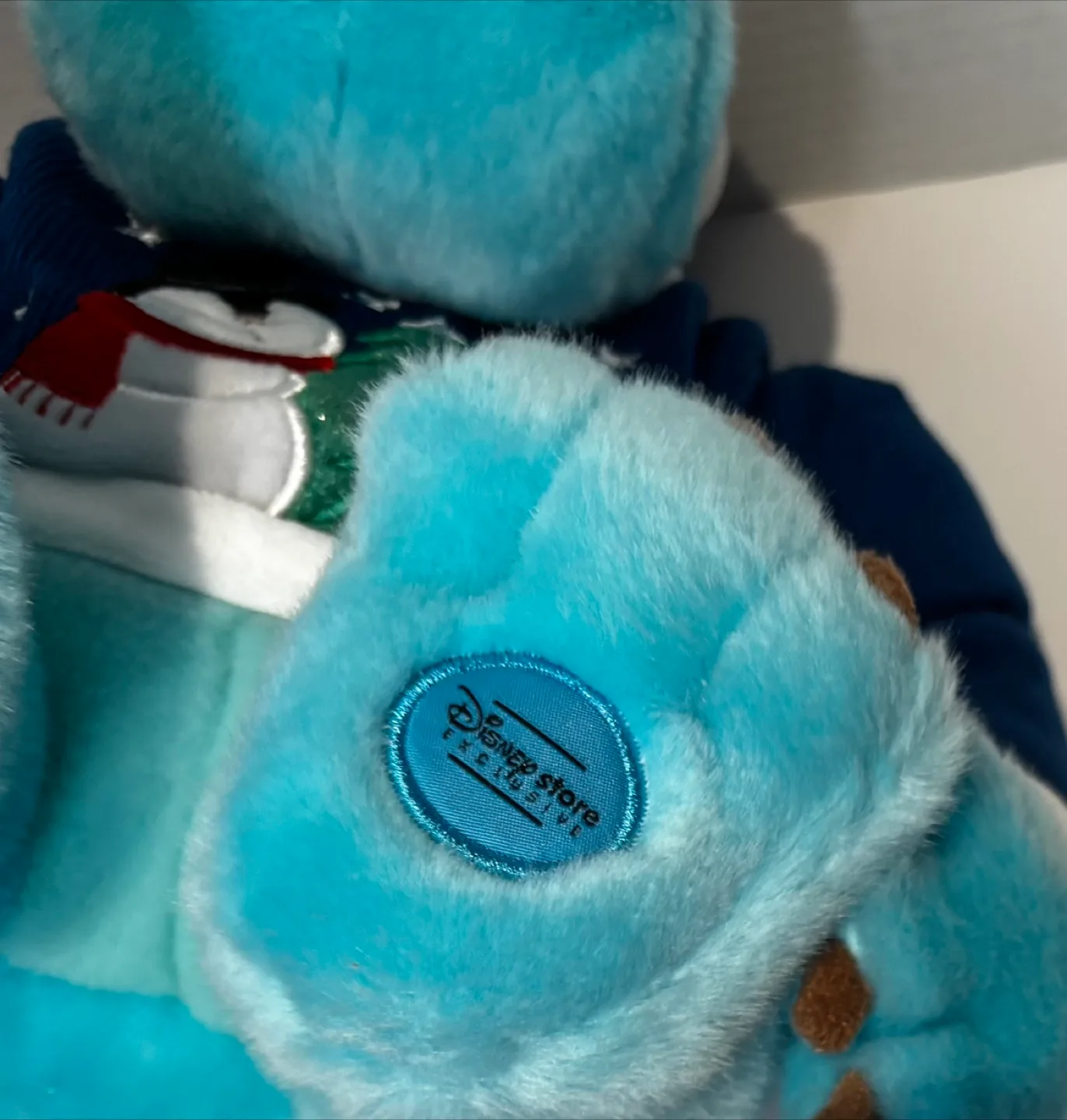 Disney Store Monsters Inc. 12" Sulley Plush Snowman Sweater Tag image indicator(6)