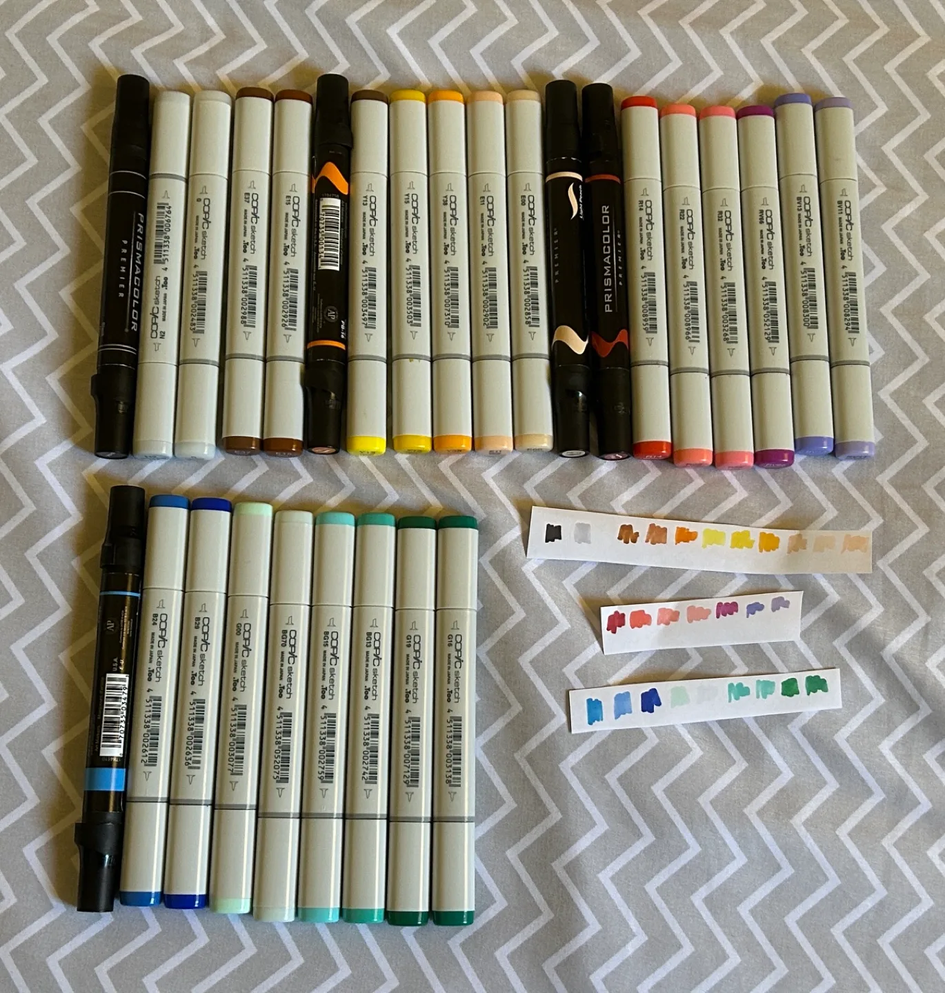 28 Copic sketch & Prismacolor brush tip alcohol markers thumbnail