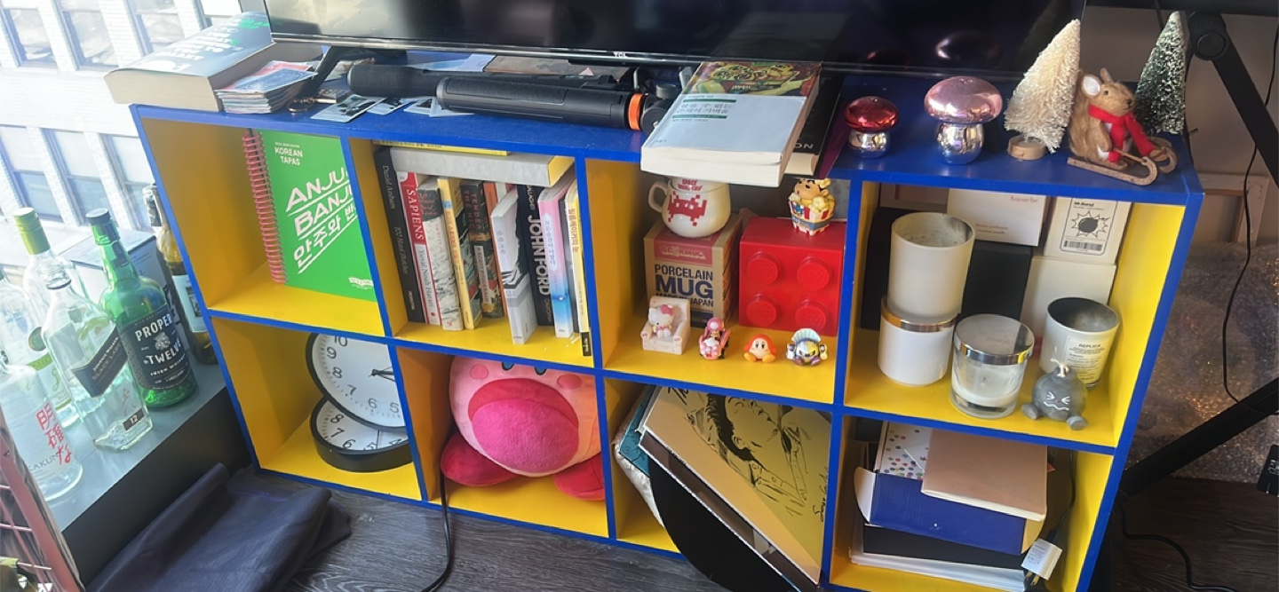 11” 8 cube organizer shelf