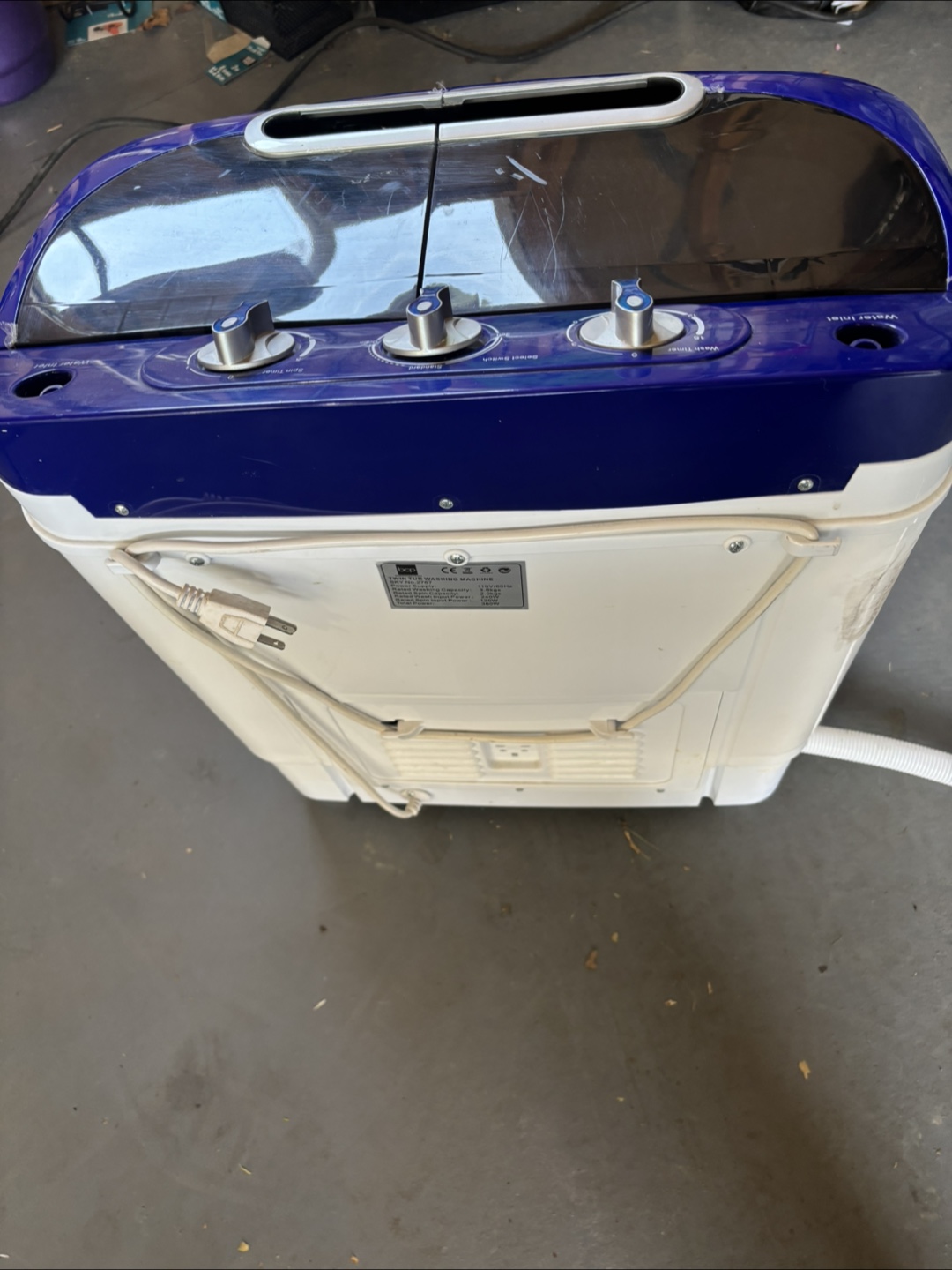 Portable Mini Twin Tub Washer - photo 2