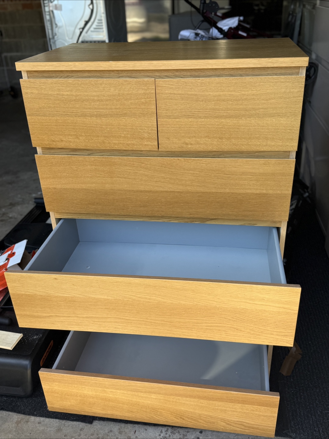 MALM 6-Drawer Chest - Oak Effect - photo 3