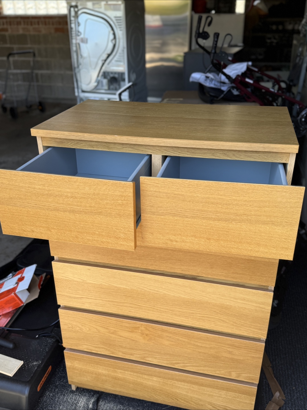 MALM 6-Drawer Chest - Oak Effect - photo 2