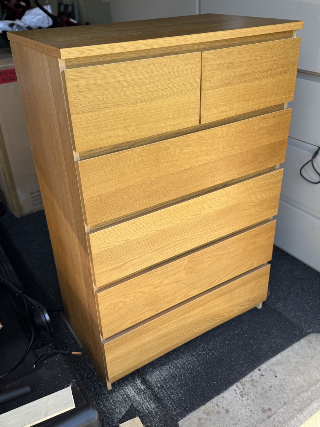 MALM 6-Drawer Chest - Oak Effect - photo 4