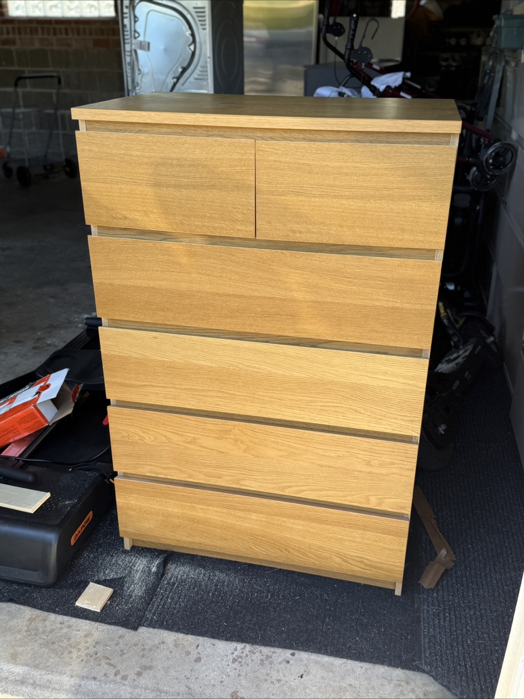 MALM 6-Drawer Chest - Oak Effect
