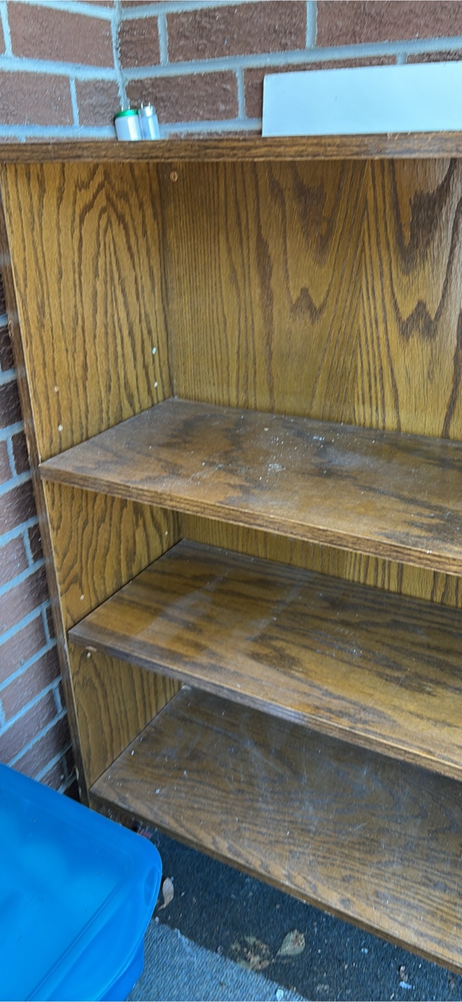 Wooden Bookcase - Three Shelves- pick up Pefferlaw - photo 2