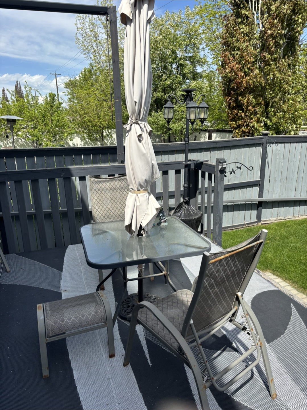 Outdoor Patio Set - Table and Six Chairs