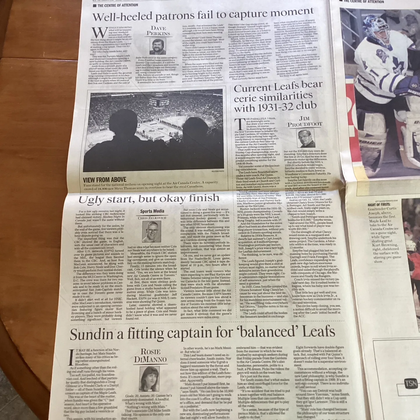 Feb 21-1999 TORONTO MAPLE LEAFS 1st Game @ The ACC ! image indicator(6)