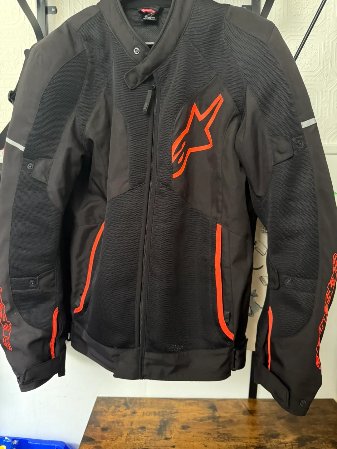 Alpinestars Men's Black & Red Motorcycle Jacket - Size XL thumbnail