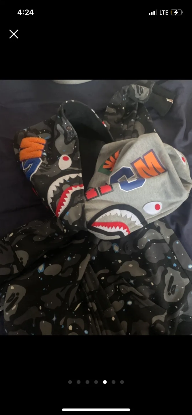 A Bathing Ape Shark Zip-Up Hoodie thumbnail