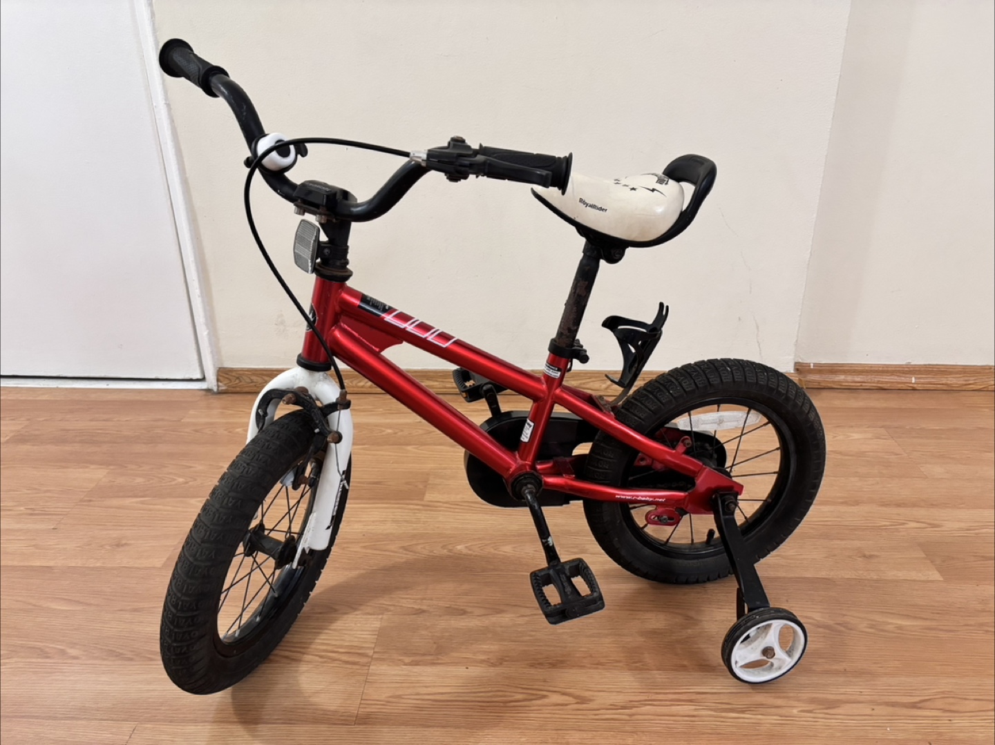Royalbaby Kids' Red Bike with Training Wheels 14”