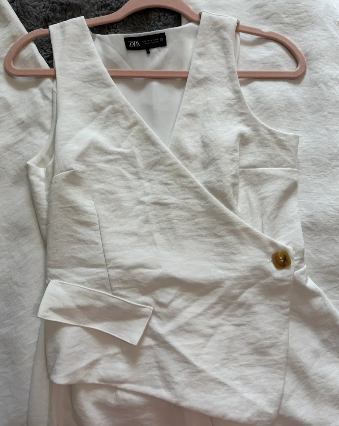 White Zara Jumpsuit image indicator(4)