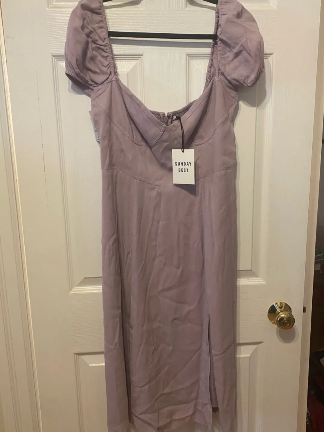 Sunday Best Lavender Midi Dress thumbnail