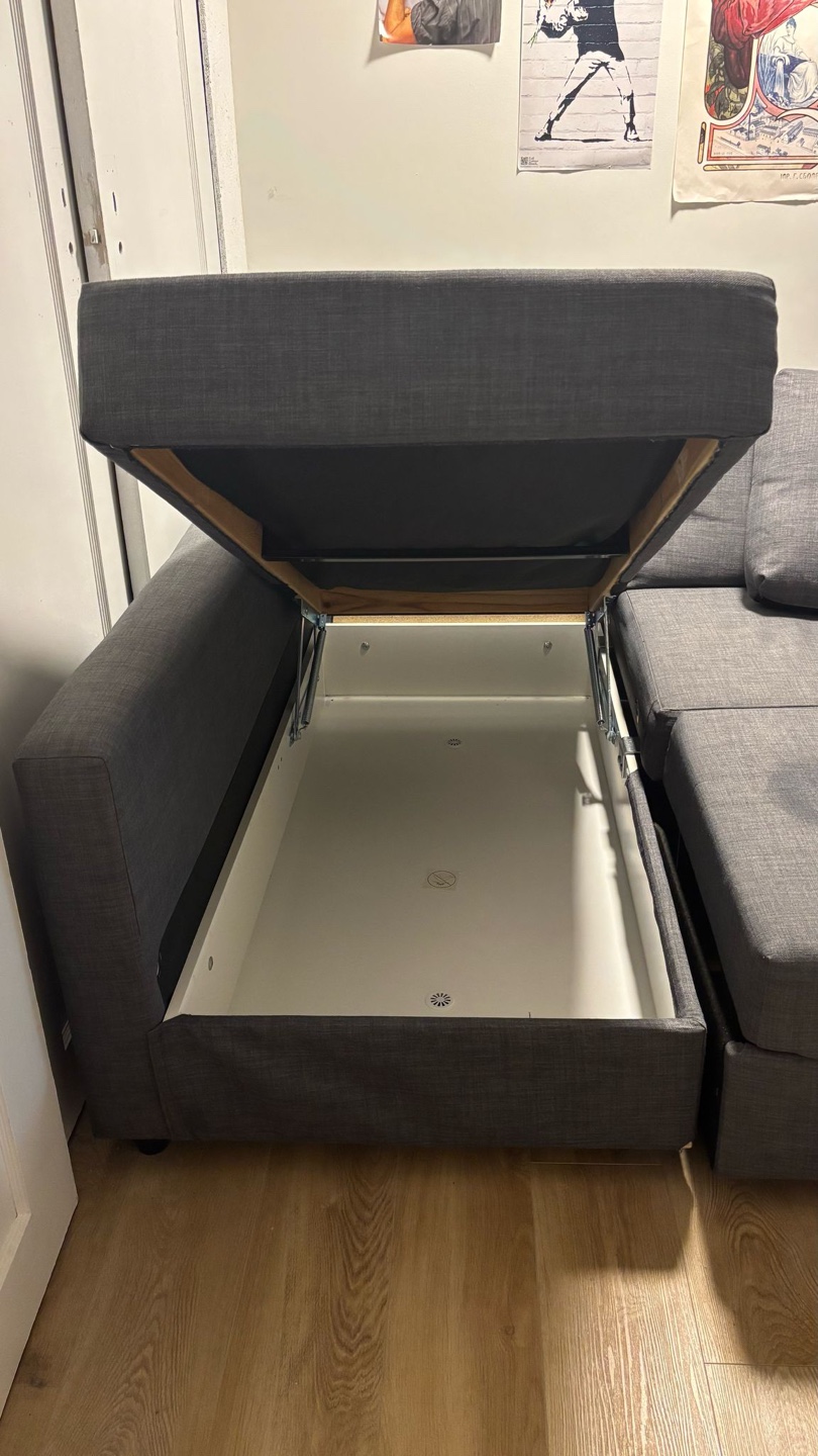 IKEA Friheten Corner Sectional Sofa Bed with Storage - photo 4
