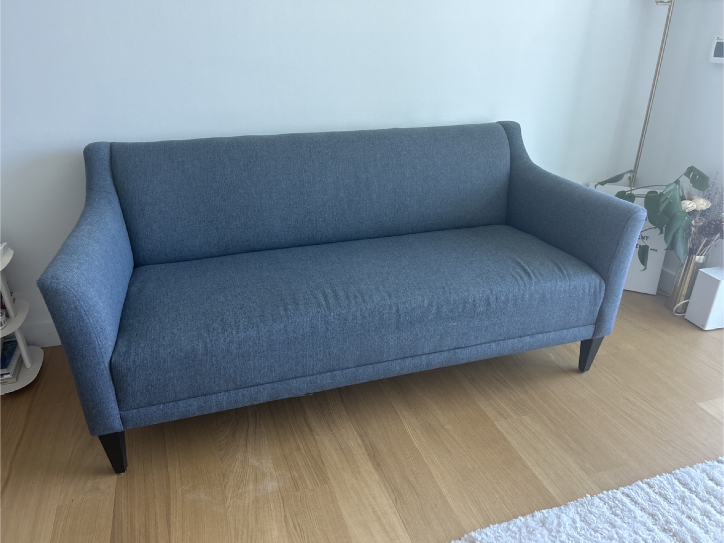 Blue Crate & Barrel Margot Sofa