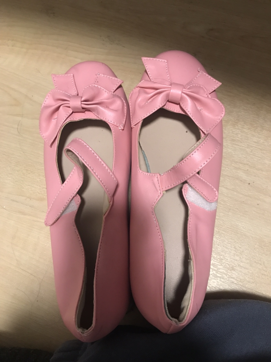 Pink Platform Mary Janes with Bows