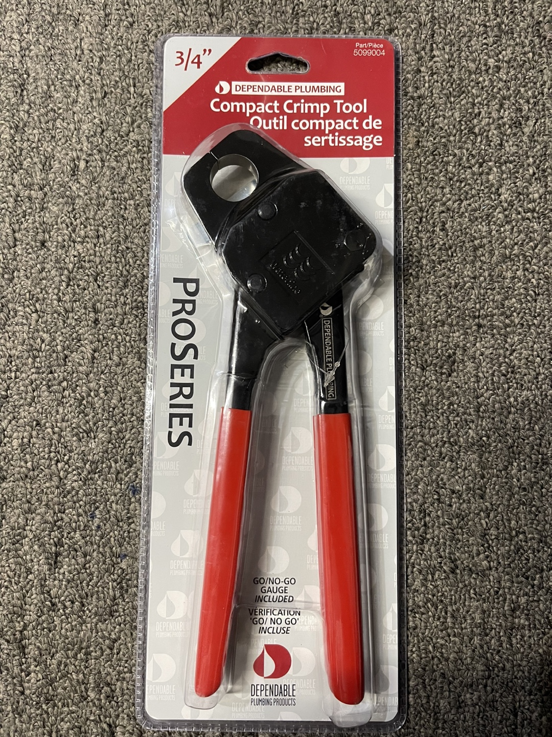 Waterline Dependable PEX Angle Crimp Tool, 3/4-in
