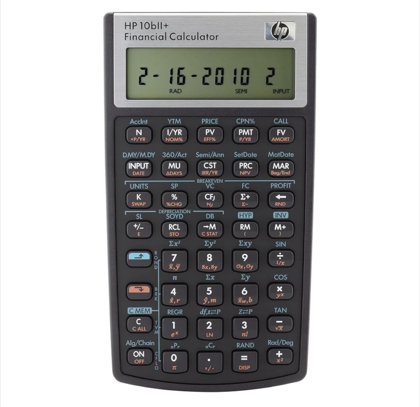 HP 10bII+ Financial Calculator with Case