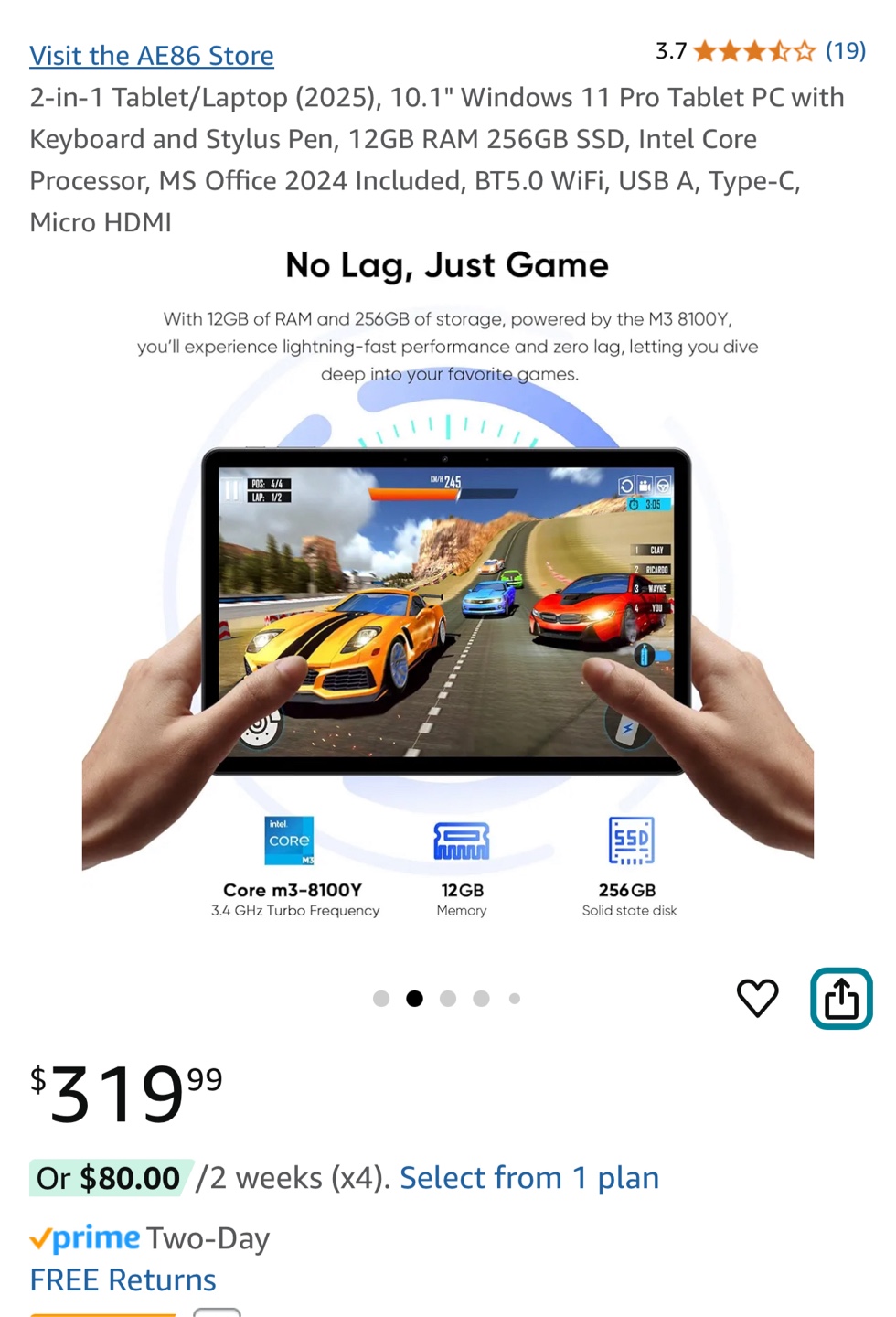 Lenovo 2in1 10.1” Tablet PC - New in Box - photo 2