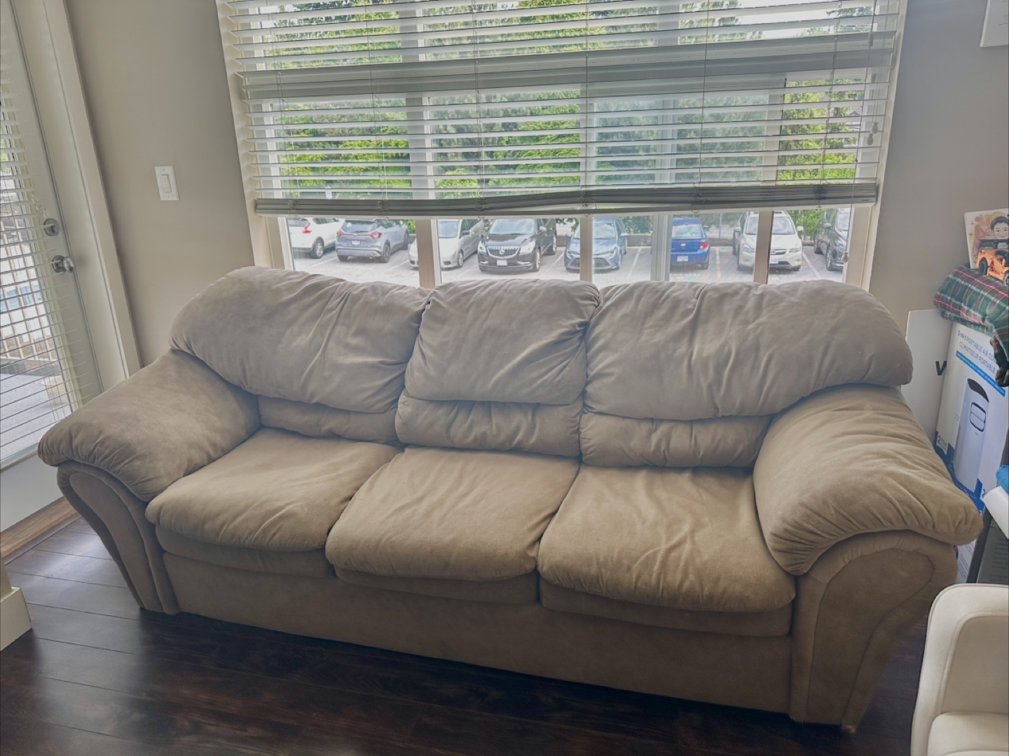 ⭐️Free⭐️Beige Three-Seater Sofa