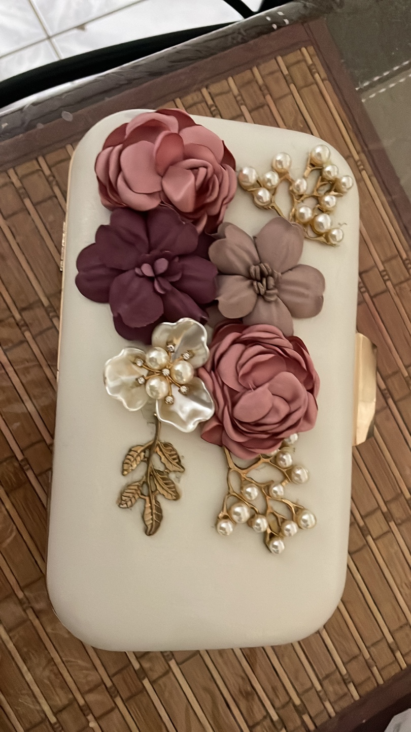 Floral Embellished Clutch