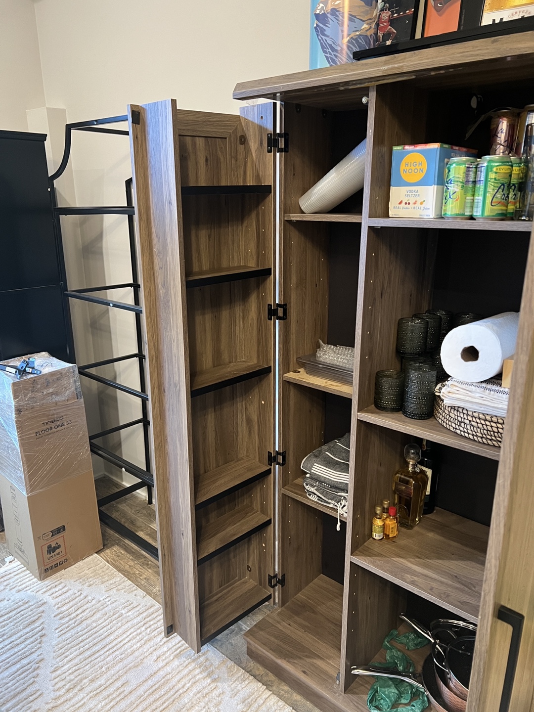 Tall Wooden Storage Cabinet - photo 3