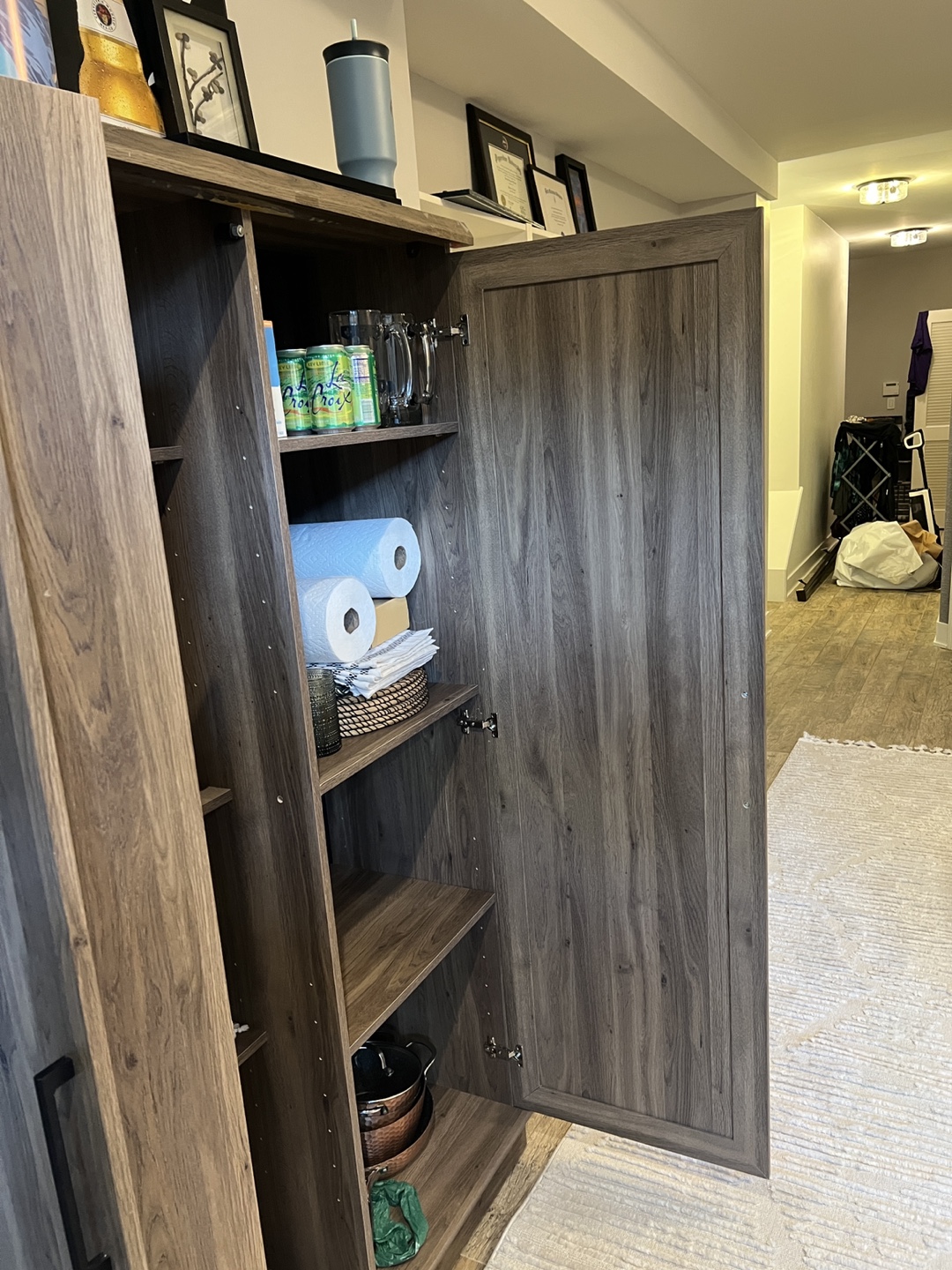 Tall Wooden Storage Cabinet - photo 4