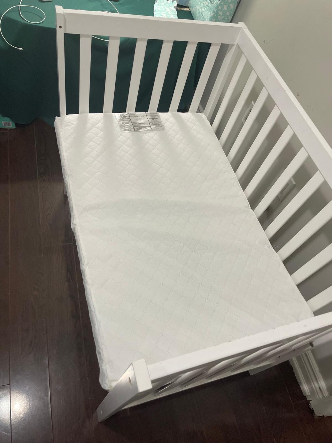 Convertible Crib with Mattress and Cars Bedding - photo 2