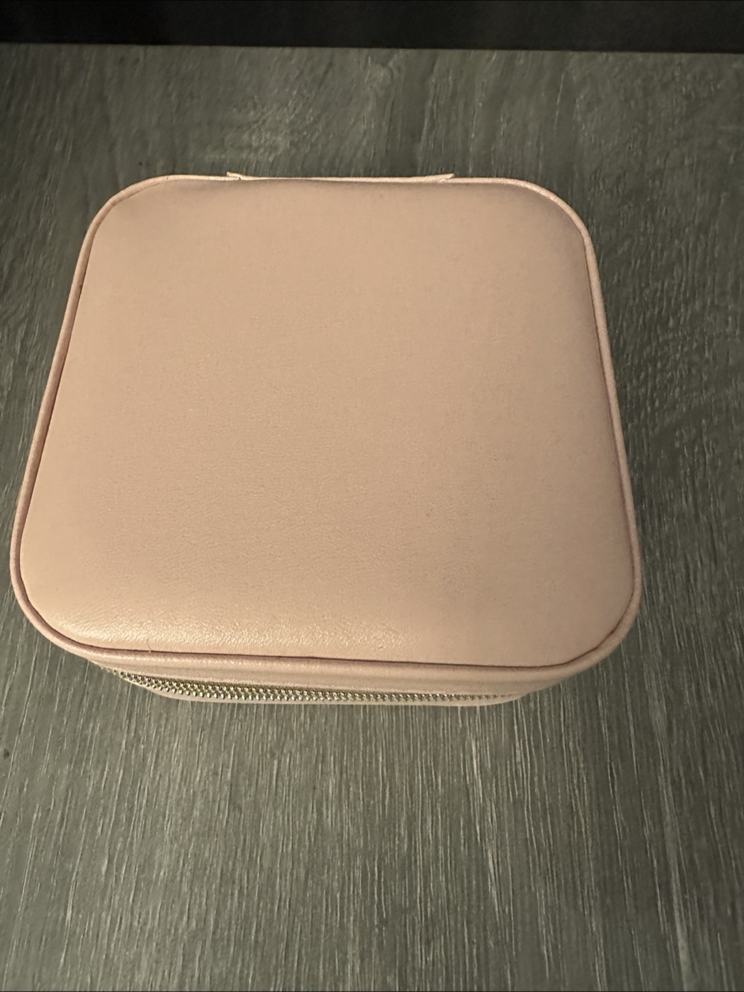 Pink Leatherette Travel Jewellery Case