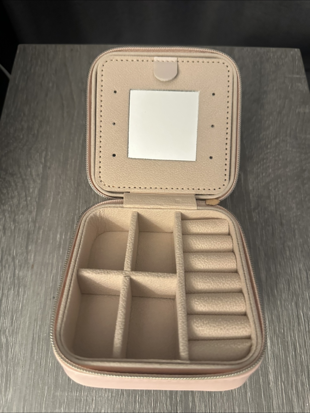 Pink Leatherette Travel Jewellery Case - photo 2