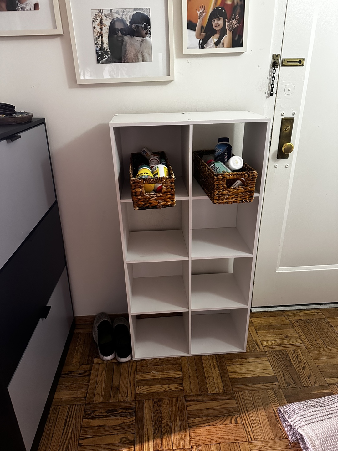 White 8-Cube Organizer Shelf