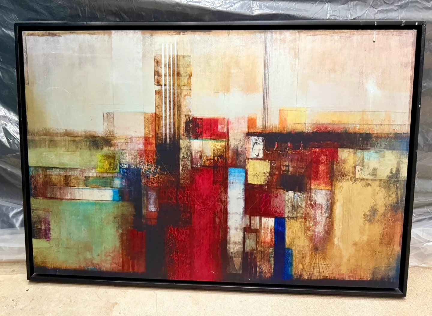 Large Abstract Framed  Wall Art thumbnail