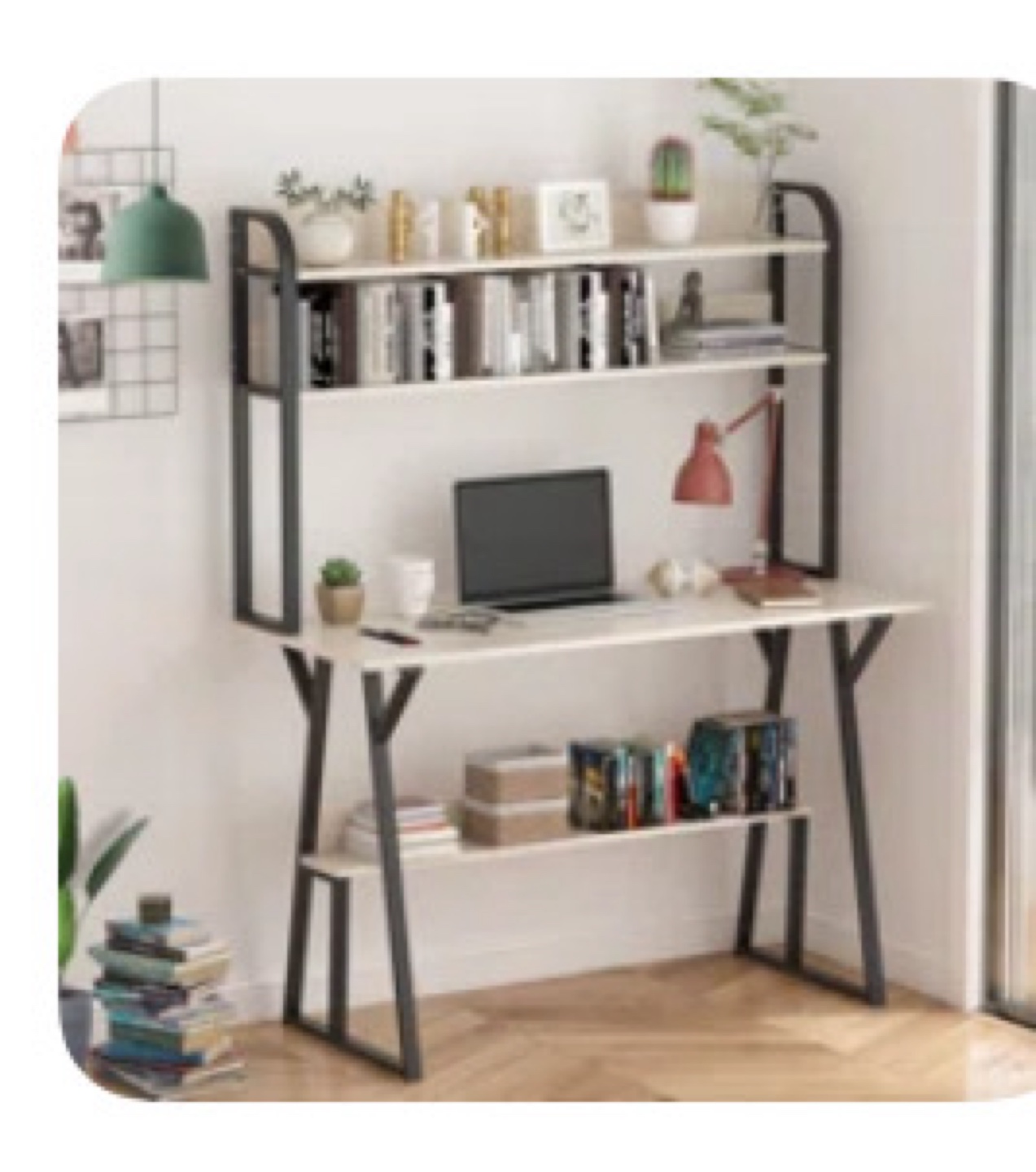 Computer Desk with Bookshelves