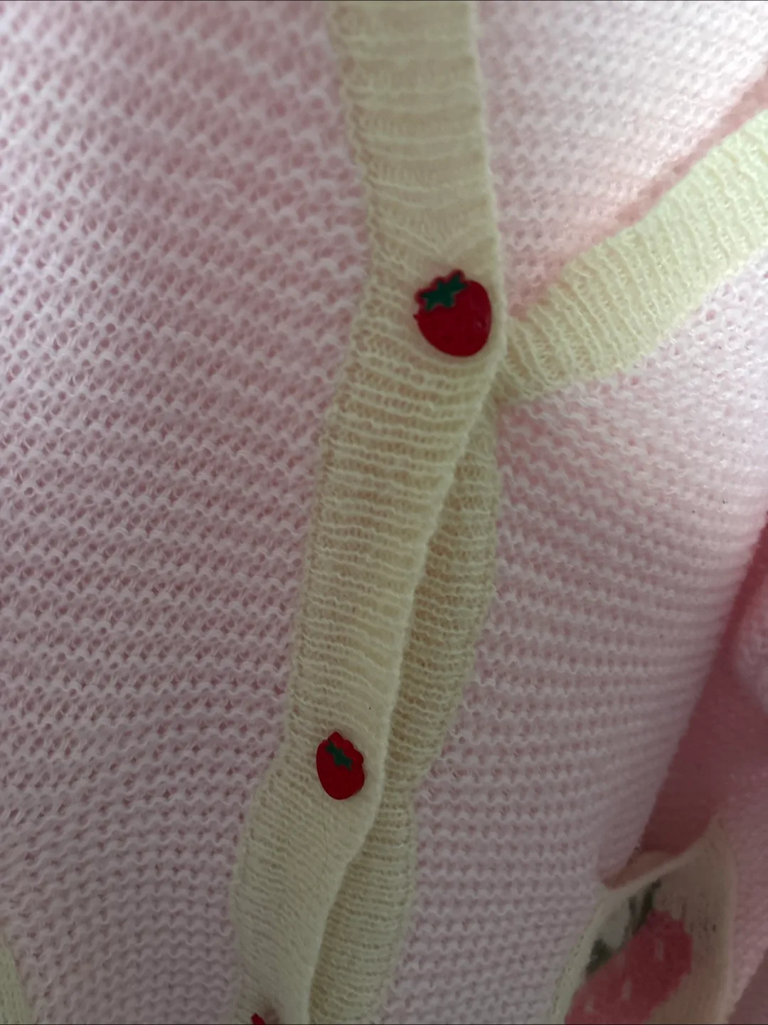 Strawberry Knit Cardigan - Size XS image indicator(3)