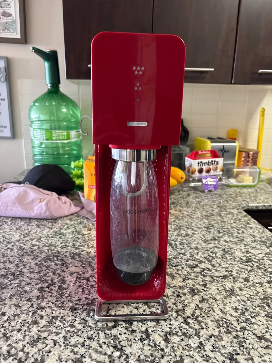 SodaStream Red Sparkling Water Maker thumbnail