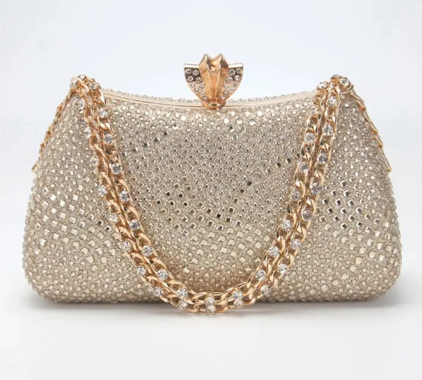 Elegant Rhinestone & Pearl Evening Clutch image indicator(5)