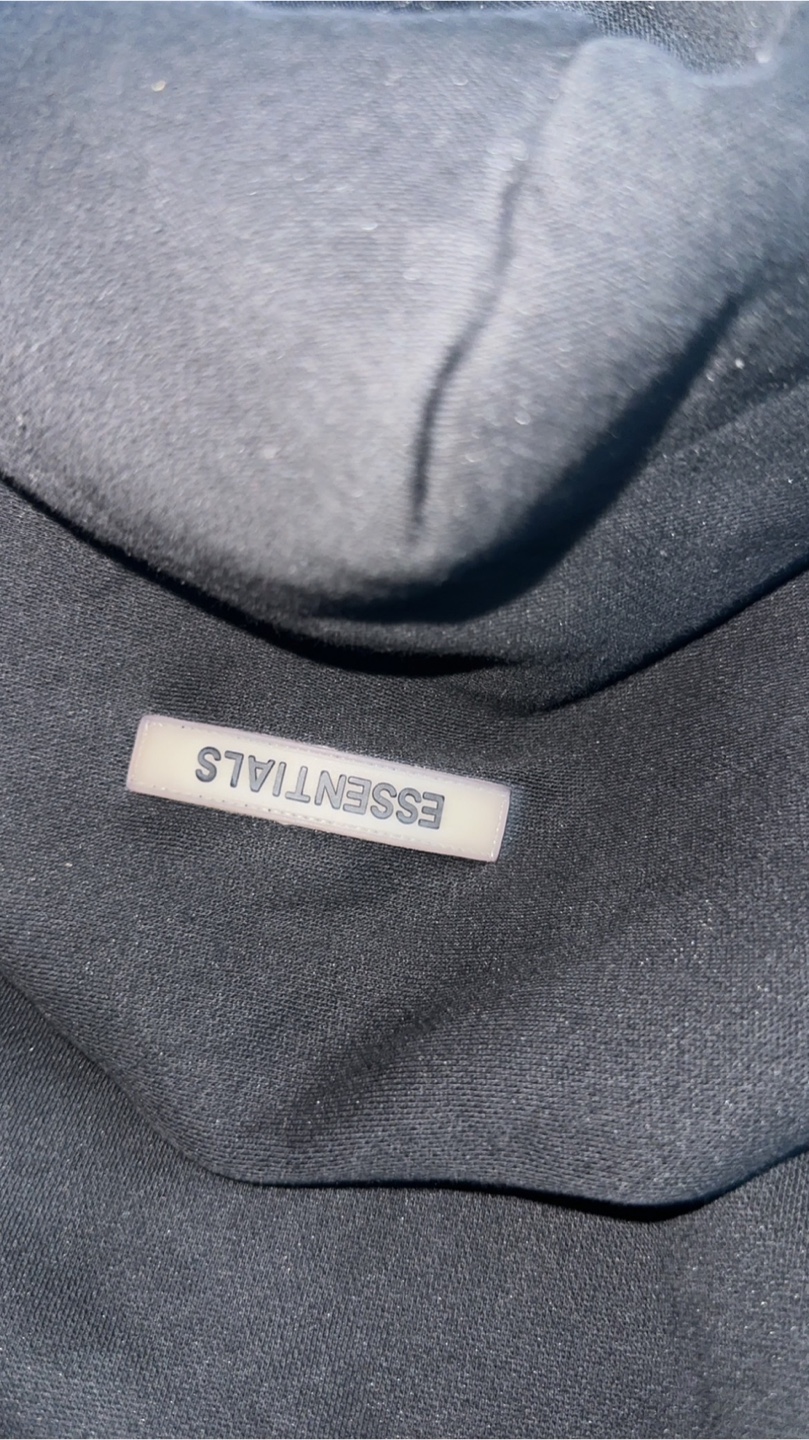 Essentials Black Hoodie