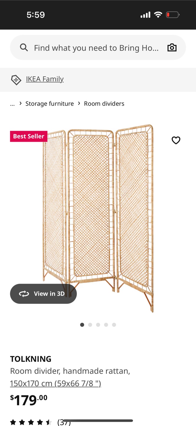 IKEA TOLKNINING Room Divider - photo 2