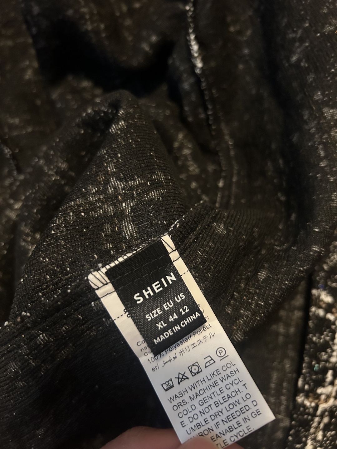 SHEIN Black and White Tweed Blazer - Size XL - photo 4