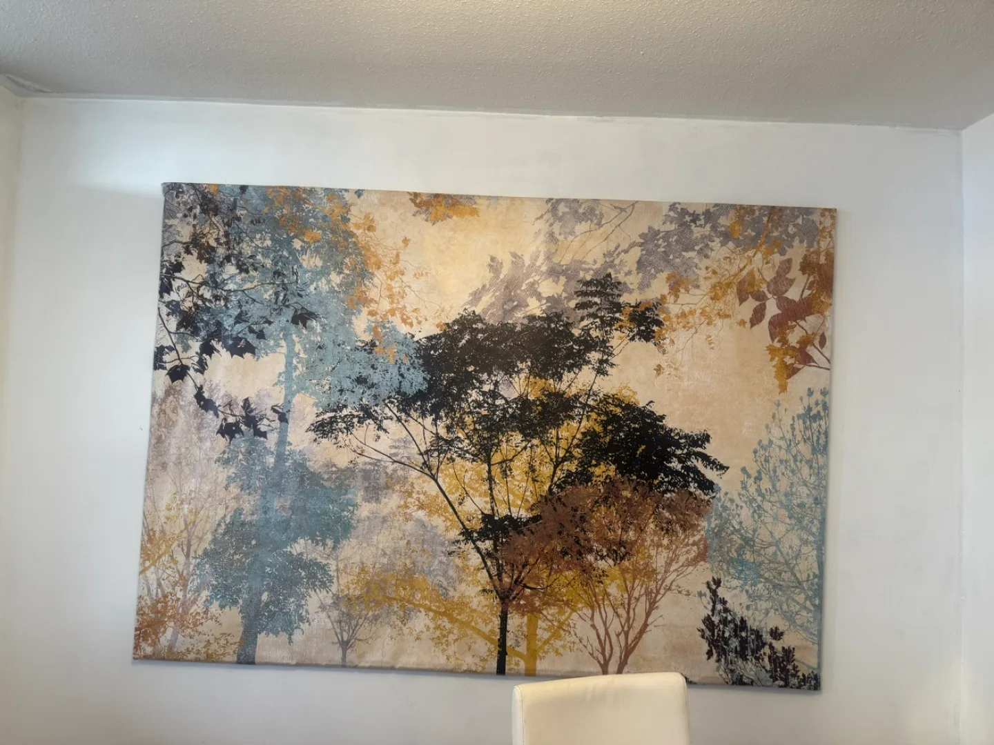Large Abstract Tree Canvas Wall Art