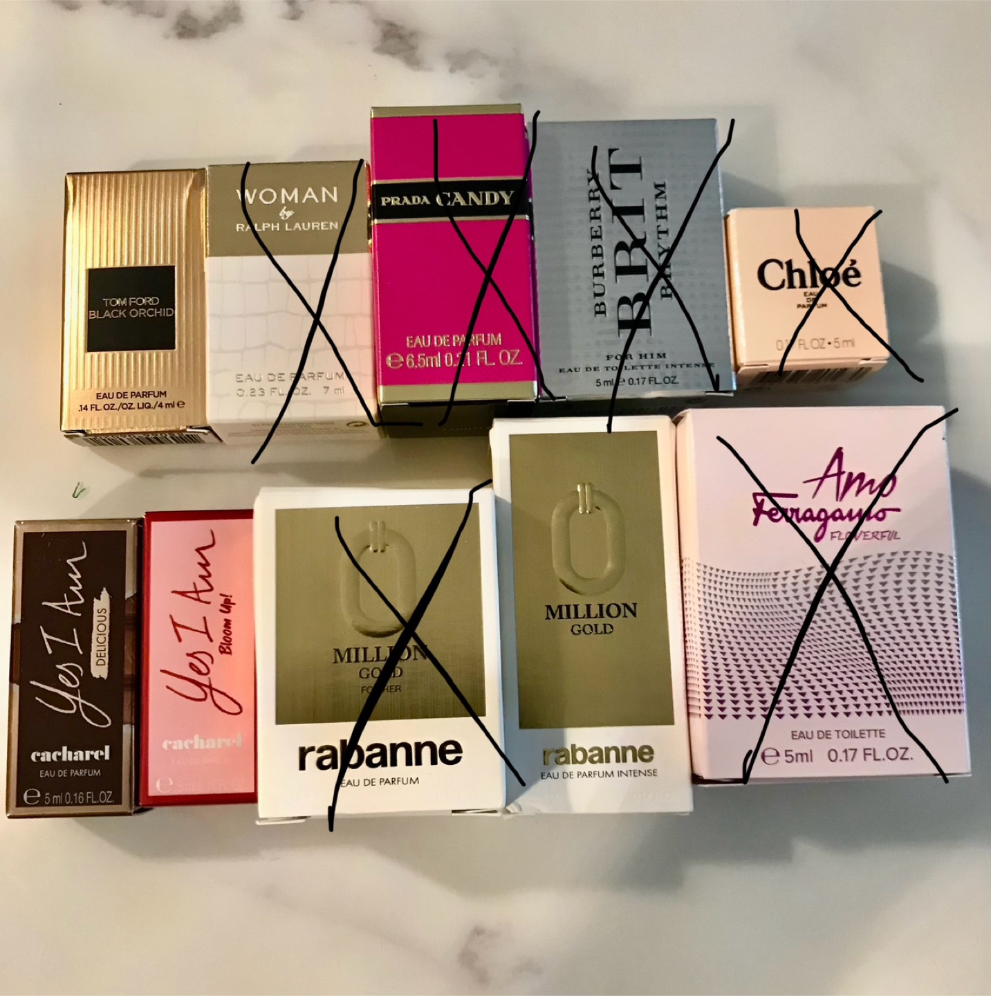 Miniature fragrances