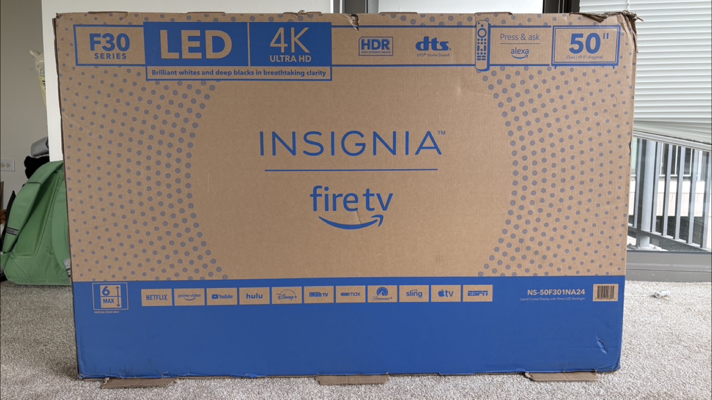 Brand New 50" Insignia F30 Series 4K Fire TV