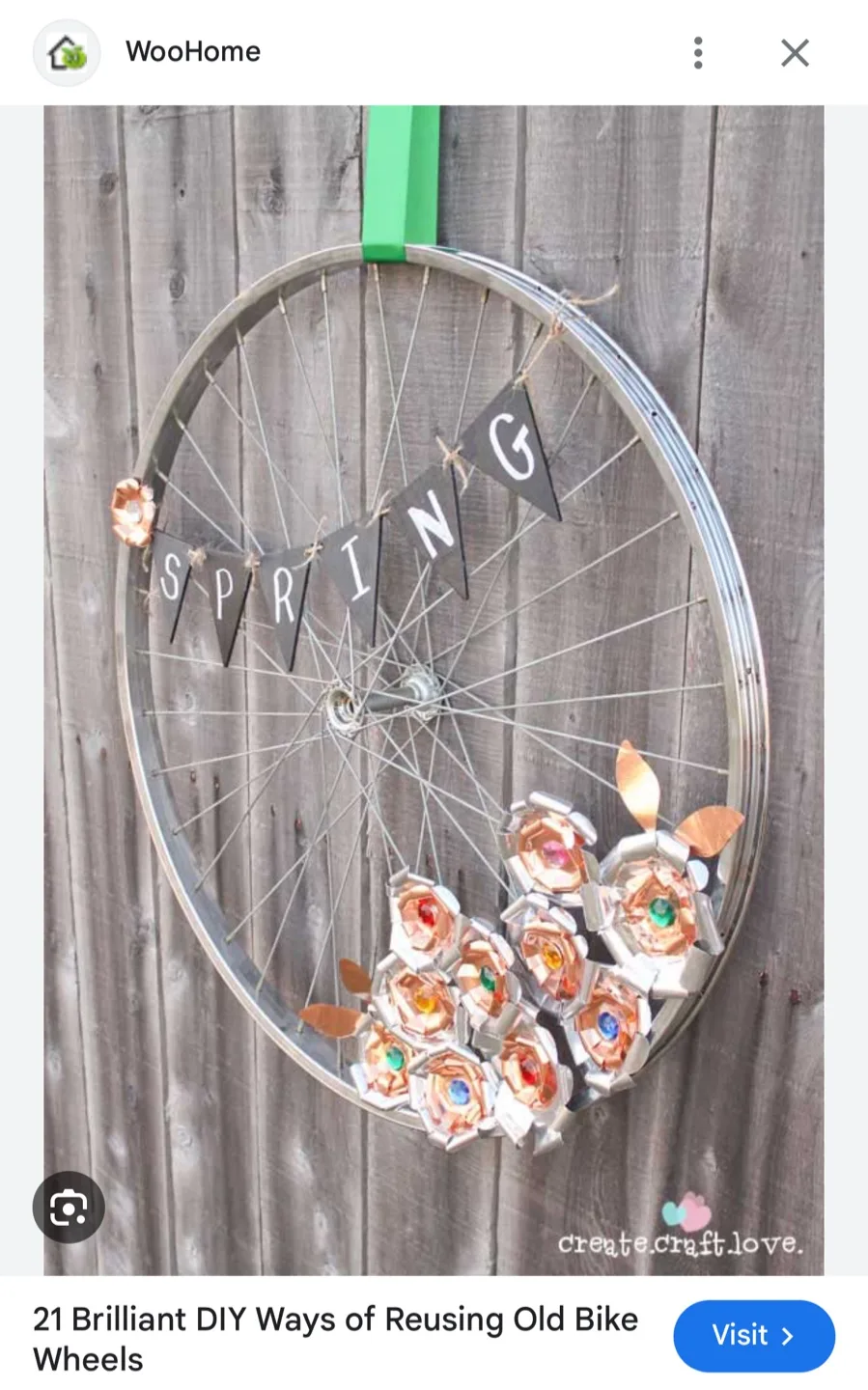 Pair of Used Bicycle Wheels - Upcycling Project image indicator(3)