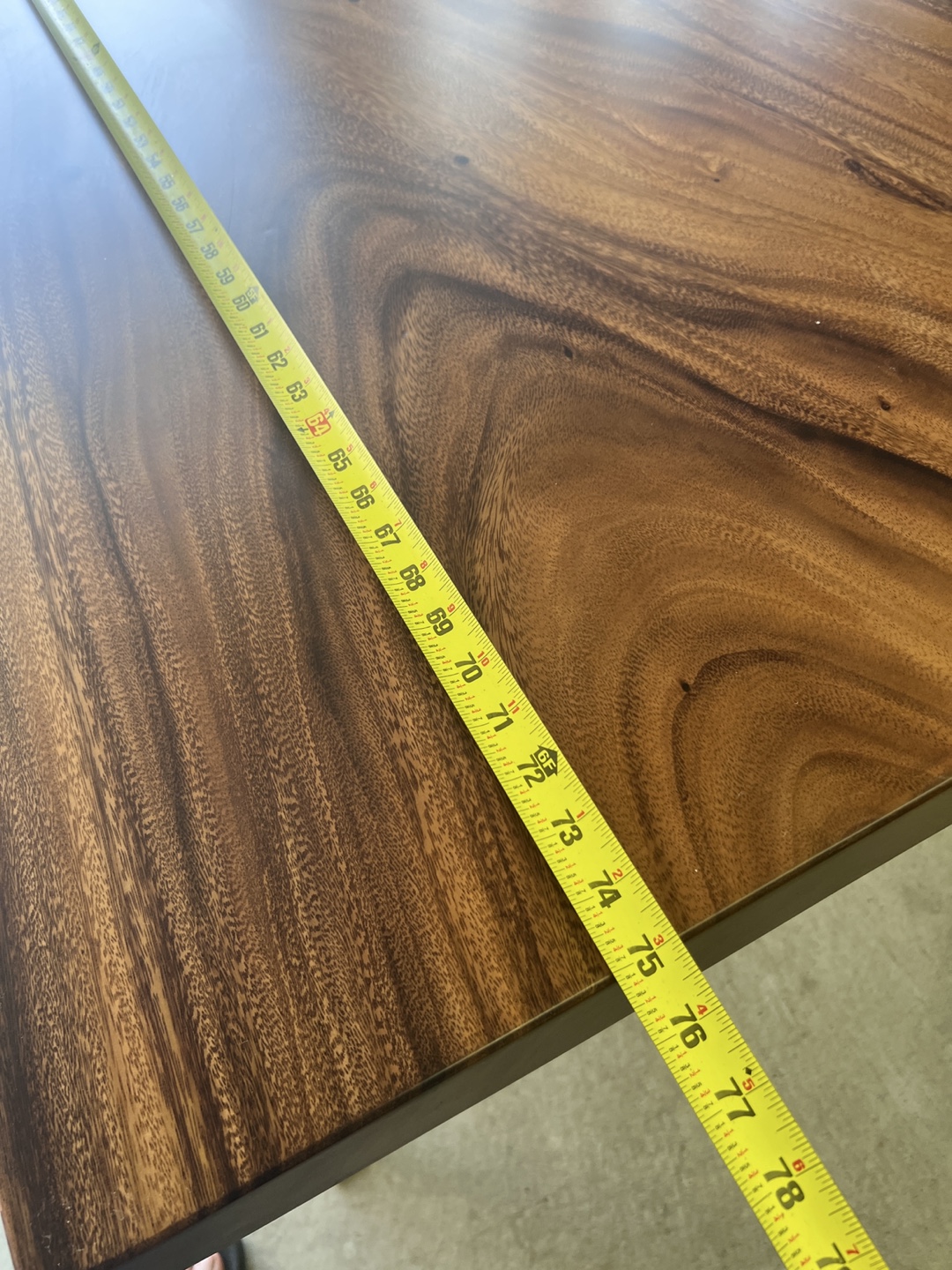 Live Edge Wood Slab Table - custom - photo 3