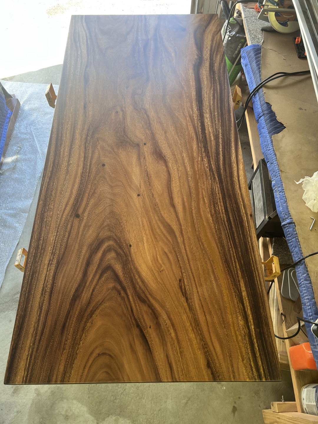Live Edge Wood Slab Table - custom