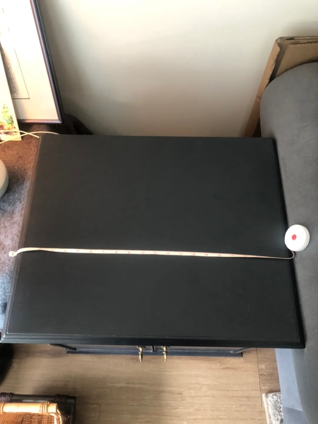 Navy Blue Nightstand with Gold Hardware image indicator(6)