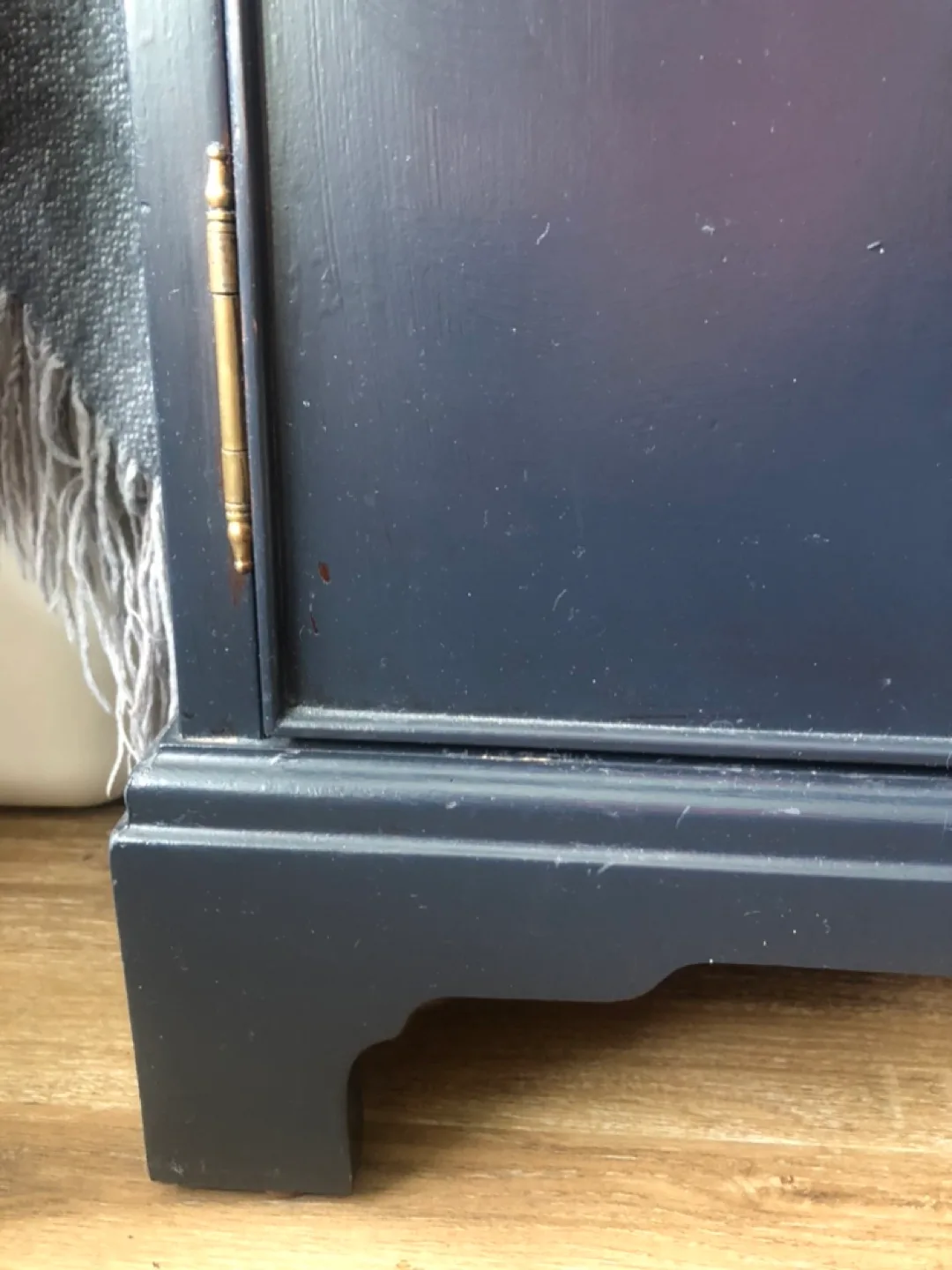 Navy Blue Nightstand with Gold Hardware image indicator(5)