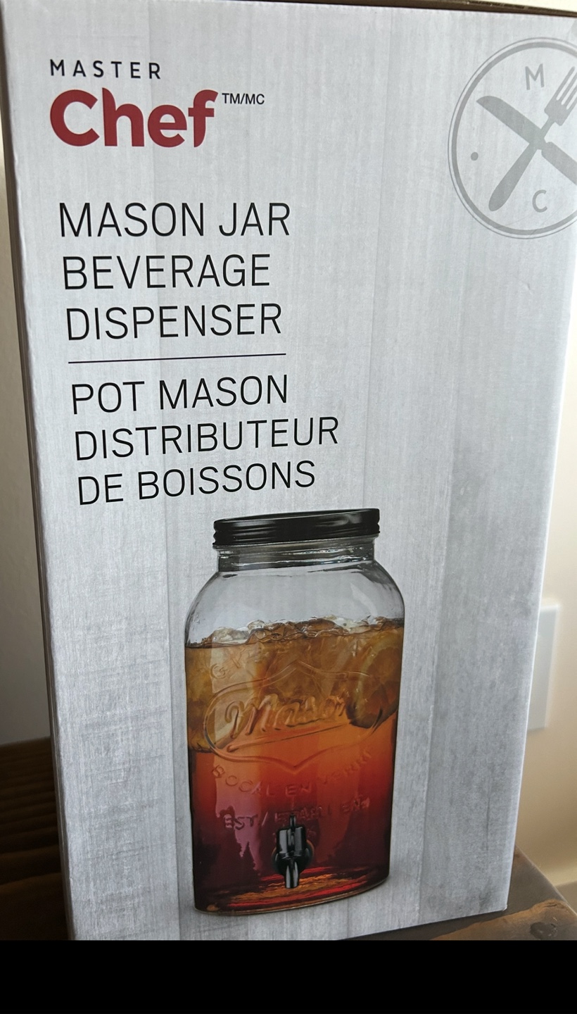 Master Chef Mason Jar Beverage Dispenser