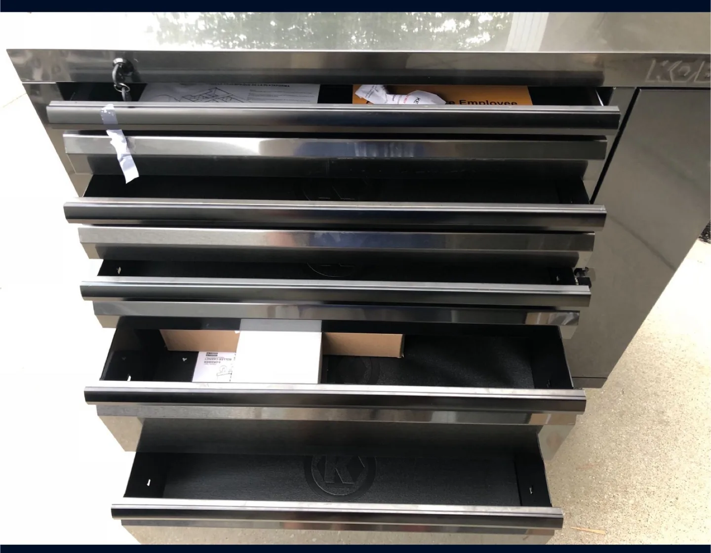 Kobalt 5-Drawer Roller Cabinet - Black image indicator(4)